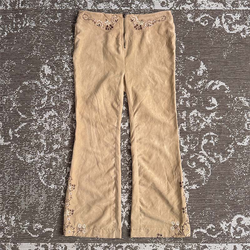 ೃunique boho khaki pant꒱ྀི১