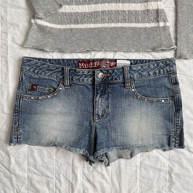 ໒꒰ྀི iconic mudd low waisted short 𓊇ྀི