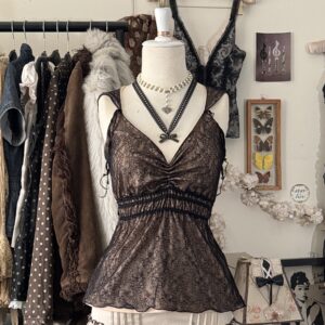 𝜗𝜚:*romantic black top w lace⁺༄⋆