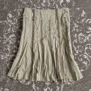 ‧˚ʚ midi olive grunge skirt ! *